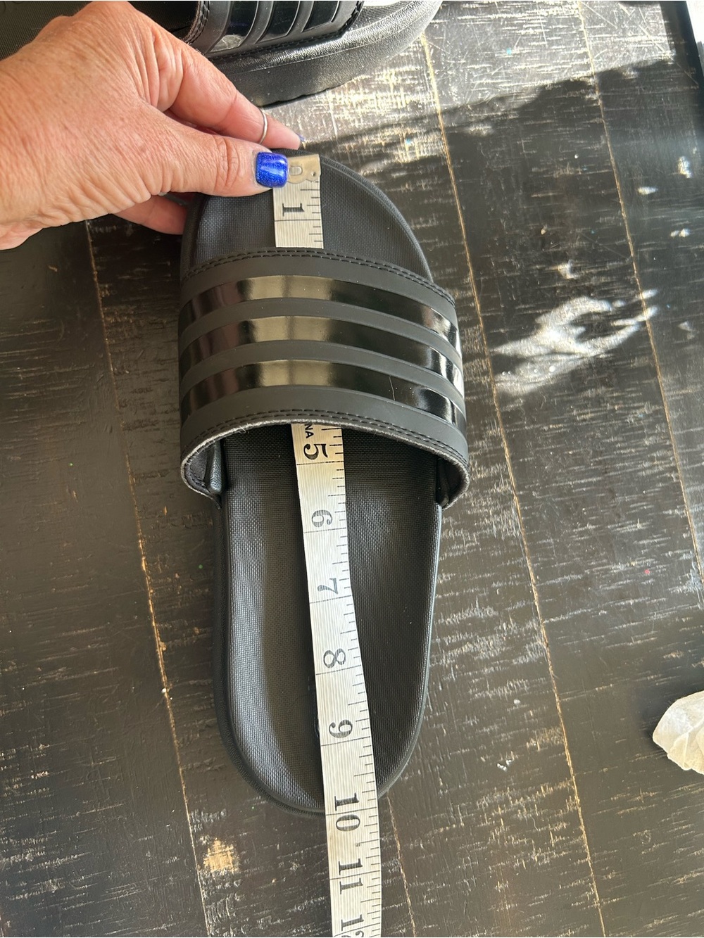 Adidas adilette platform slides (Fit 7-8) - Picture 9 of 9